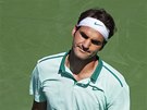 Roger Federer ve finále turnaje v Torontu. 