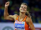 Dafne Schippersová slaví na ME v Curychu triumf v závodu na 200 metr.  