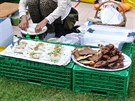 Thajské jídlo mete koupit kadý víkend v berlínském parku Preußen.