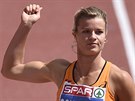 Nizozemská sprinterka Dafne Schippersová spokojená se svým výkone v rozbhu na...