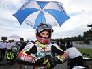 Jakub Kornfeil dojel na Velké cen Brna silniních motocykl ve tíd Moto3 na...