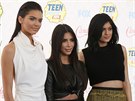 Kendall Jennerová, Kim Kardashianová a Kylie Jennerová na Teen Choice Awards...