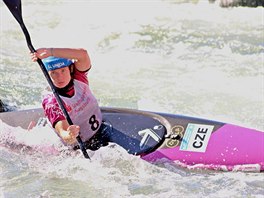 tpnka Hilgertov ve finle Svtovho pohru ve vodnm slalomu v Augsburgu...