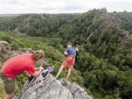 Danny Meník, rekord, 208 metr, slackline,highline, Divoká árka.