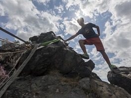 Danny Meník, rekord, 208 metr, slackline,highline, Divoká árka.