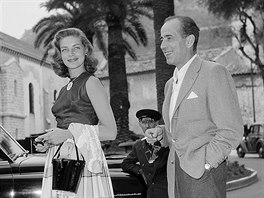 Lauren Bacallová a Humphrey Bogart  (26. �ervna 1953)