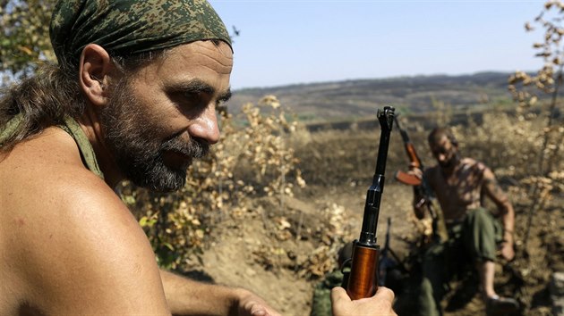 Prorut bojovnci nedaleko Luhanska (14. ervence 2014)