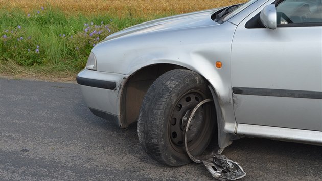 idi u obce Zvole narazil do protijedoucho vozidla, od nehody ujel (10.8.2014)