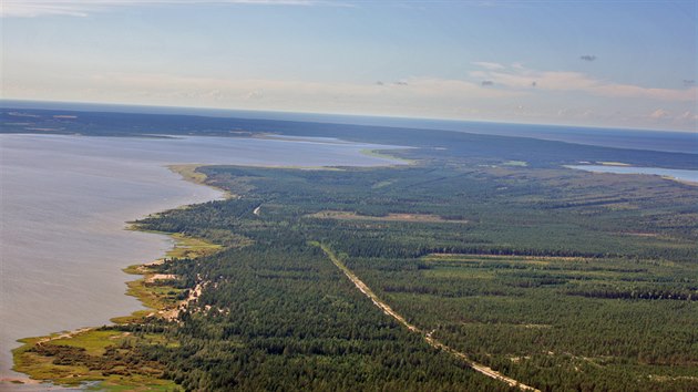 Zliv ostrova Hailuoto, lecho zpadn od msta Oulu