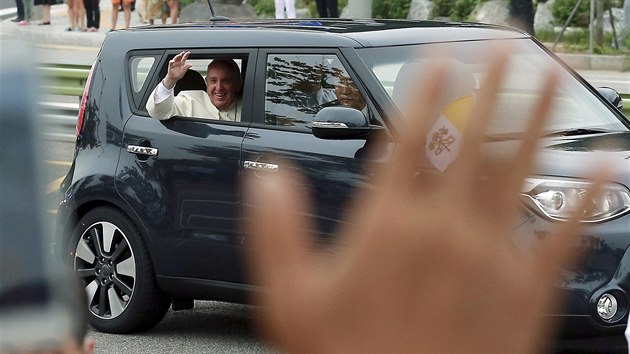 Pape Frantiek navtvil Jin Koreu (14. srpna 2014)
