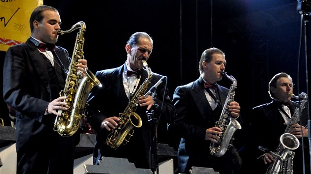 Trutnoff 2014: Saxofonov sekce orchestru Ondej Havelka a jeho Melody Makers