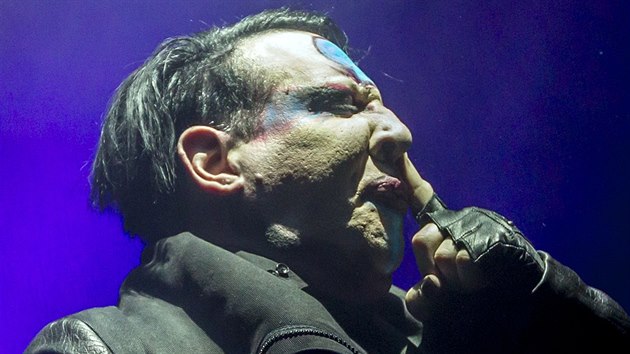 Marilyn Manson vystoupil 12. srpna 2014 ve vyprodan prask Lucern.