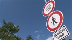 Na praské Kamp je zakázán prjezd cyklistm a vozítkm segway.