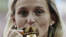 Oštěpařka Barbora Špotáková vybojovala na mistrovství Evropy v Curychu zlato,