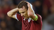 ZKLAMÁNÍ Spar�anský kapitán David Lafata b�hem ligového utkání s Ostravou,...