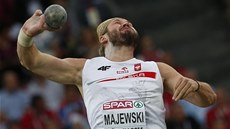 Tomasz Majewski ve finále koula na mistrovství Evropy v Curychu.