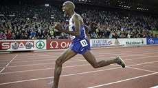 Mo Farah vítzí na mistrovství Evropy v Curychu v bhu na 10 000 metr. 