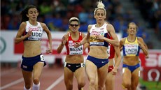 Lenka Masná fini�uje na mistrovství Evropy v Curychu v semifinále osmistovky za