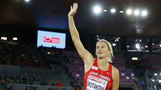 NÁVRAT ŠAMPIONKY. Barbora Špotáková ve finále oštěpařek na mistrovství Evropy v...