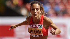 Bulharská sprinterka Ivet Lalovová v rozb�hu na 100 metr�