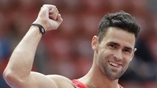 �eský ty�ka� Jan Kudli�ka se raduje, práv� postoupil do finále mistrovství...