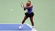 Serena Williamsová b�hem finále turnaje v Cincinnati