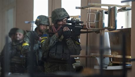 Ukrajinské jednotky v Ilovajsku (27. srpna 2014)