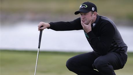 Jamie Donaldson na turnaji European Tour ve Vysokm jezdu.