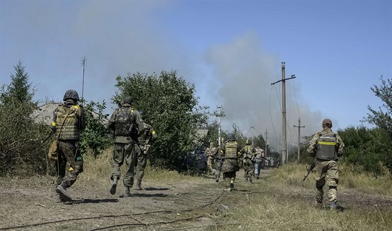 Ukrajinské jednotky v Ilovajsku (27. srpna 2014)