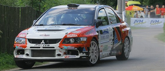 Martin Bujáek na trati Rally Bohemia.
