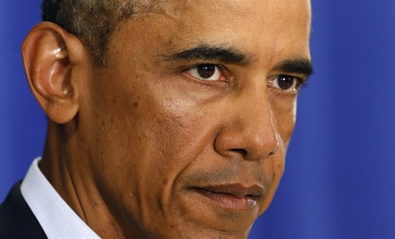 Americký prezident Barack Obama bhem proslovu v Bílém dom ke zveejnní videa...