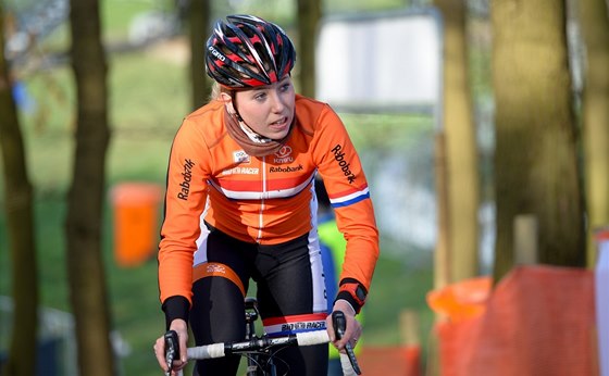 Annefleur Kalvenhaarová na mistrovství svta v cyklokrosu