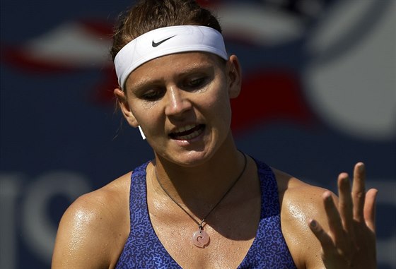 Lucie afáová v zápase 2. kola US Open s íankou eng Saj-saj.