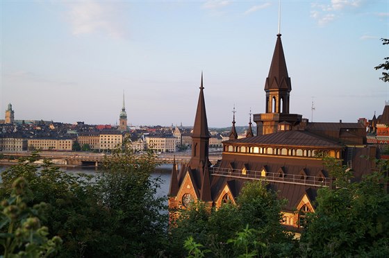 Stockholmský ostrov Södermalm. Ilustraní foto.