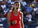 Srbská tenistka Aleksandra Kruniová slaví postup do 3. kola US Open, kde se...
