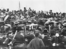 Projev Abrahama Lincolna na bojitích u Gettysburgu.