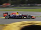 PED VELKOU CENOU. Sebastian Vettel na okruhu v belgickém Spa. 