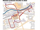 Mapa mstsk rychlostn zkouky ve Zln pi Barum Czech Rally 2014.