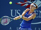 eská tenistka Lucie afáová v duelu 1. kola US Open.