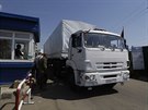Ruský humanitární konvoj pekroil ukrajinské hranice (Izvaryne, 22. srpna...