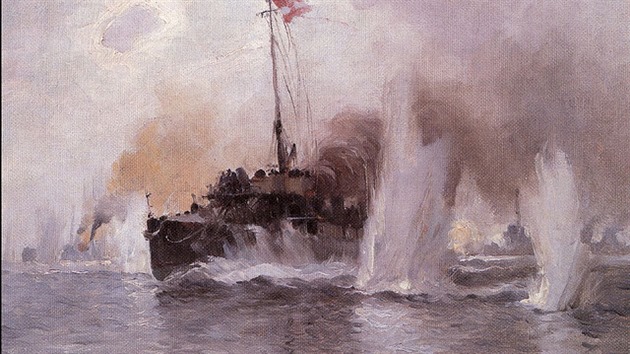 Rakousko - uhersk torpdoborec Ulan v bitv u Antivari.