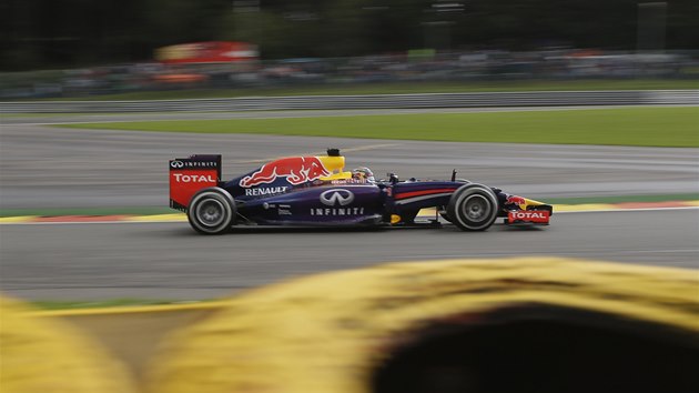 PED VELKOU CENOU. Sebastian Vettel na okruhu v belgickm Spa. 