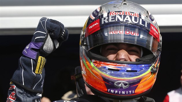 ZAAT PST. Daniel Ricciardo po vtzstv ve Velk cen Belgie formule 1.