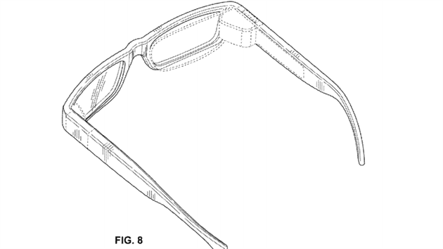 Brýle Google - koncept se skrytým projektorem