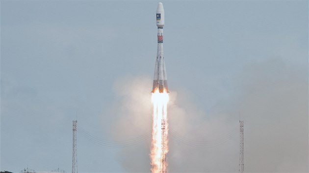Start nosie Sojuz s dvojic druic systmu Galileo