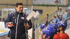 Vladimír Růžička na tréninku hokejové reprezentace