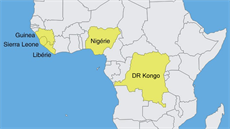 Kde v Africe zabíjí virus ebola