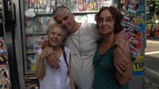 Luiz Carlos Cabral s matkou a sestrou