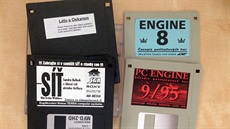 Zavirovaná propaganí disketa k filmu Sí a disketový magazín PC Engine