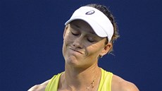 NEDAÍ SE. Samantha Stosurová v semifinále turnaje v New Havenu. 